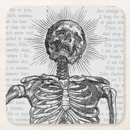 POSAVASOS CUADRADO DE PAPEL +[ SOY SKELETON! ]+