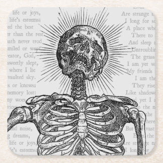 POSAVASOS CUADRADO DE PAPEL +[ SOY SKELETON! ]+