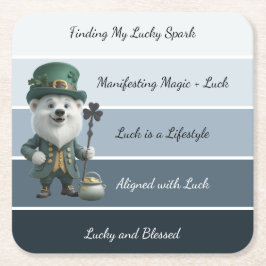 Posavasos Cuadrado De Papel St. Patrick’s Affirmation