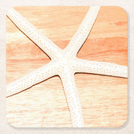 Posavasos Cuadrado De Papel Starfish