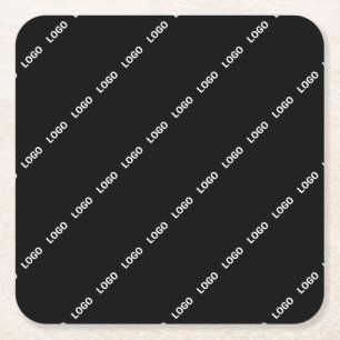 Posavasos Cuadrado De Papel Su logotipo, diseño o foto en mosaico diagonalment