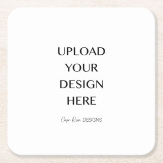 Posavasos Cuadrado De Papel Sube tu propio diseño 