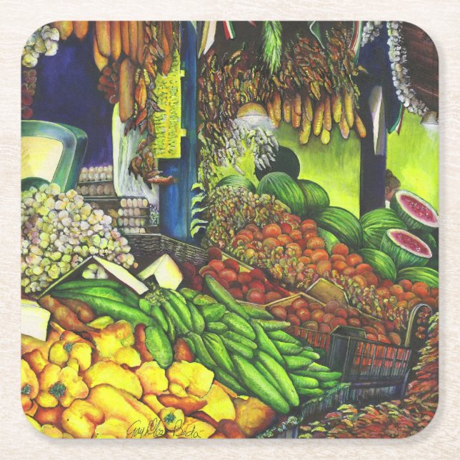 Posavasos Cuadrado De Papel Subprocesos comunes de las interacciones humanas (Anverso)