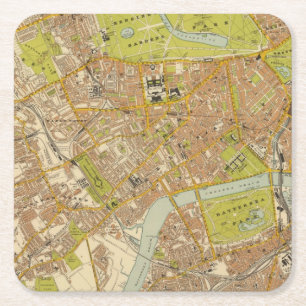 Posavasos Cuadrado De Papel Sudoeste de Londres