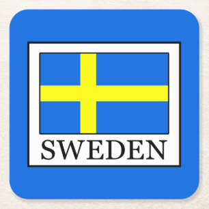Posavasos Cuadrado De Papel Suecia