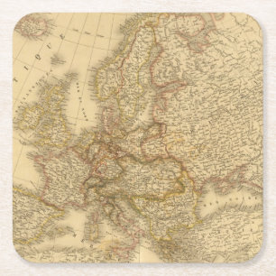 Posavasos Cuadrado De Papel Suecia, Noruega, y Demark