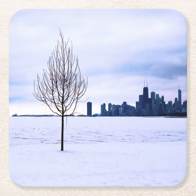 Posavasos Cuadrado De Papel Sueño blanco - prácticos de costa (Anverso)