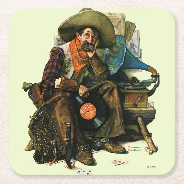 Posavasos Cuadrado De Papel Sueños de hace mucho tiempo (Anverso)