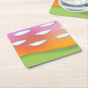 Posavasos Cuadrado De Papel SueñosNocturnos