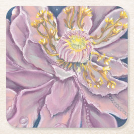 Posavasos Cuadrado De Papel Supernatural Flower