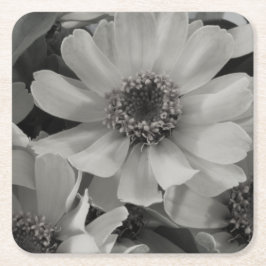 Posavasos Cuadrado De Papel Susan Flowers de ojos marrones