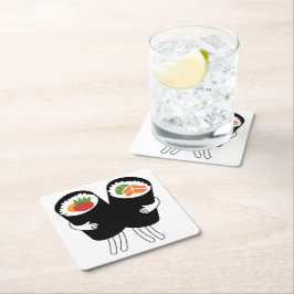 Posavasos Cuadrado De Papel Sushi Waltz