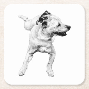 Posavasos Cuadrado De Papel Tabla de sidores, tabla dinámica alegre