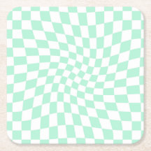 Tablero de ajedrez retro pastelero de tinta verde