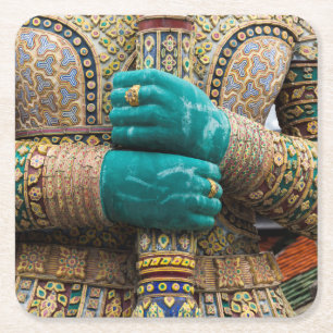 Posavasos Cuadrado De Papel Tailandia, Bangkok, Gran Palacio