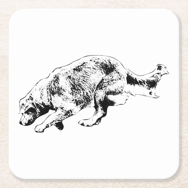 Posavasos Cuadrado De Papel Tamaño de tabla: instantánea de oro (Anverso)