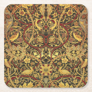 Posavasos Cuadrado De Papel Tapiz Falso William Morris Bullerswood