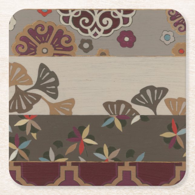 Posavasos Cuadrado De Papel Tapiz otoñal II