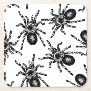 Posavasos Cuadrado De Papel Tarantula