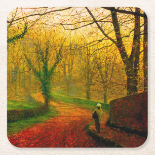 Posavasos Cuadrado De Papel Tarde de noviembre Stapleton Park Grimshaw
