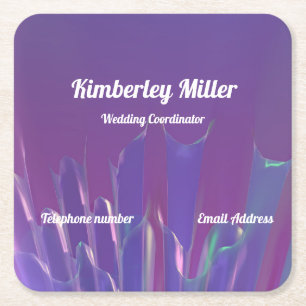 Posavasos Cuadrado De Papel Tarjeta de presentación