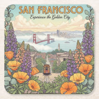 Tarjeta postal del tranvía de San Francisco