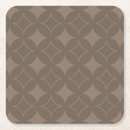 Posavasos Cuadrado De Papel Taupe