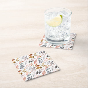 Posavasos Cuadrado De Papel tendencia moda de otoño para mujeres reina de la m