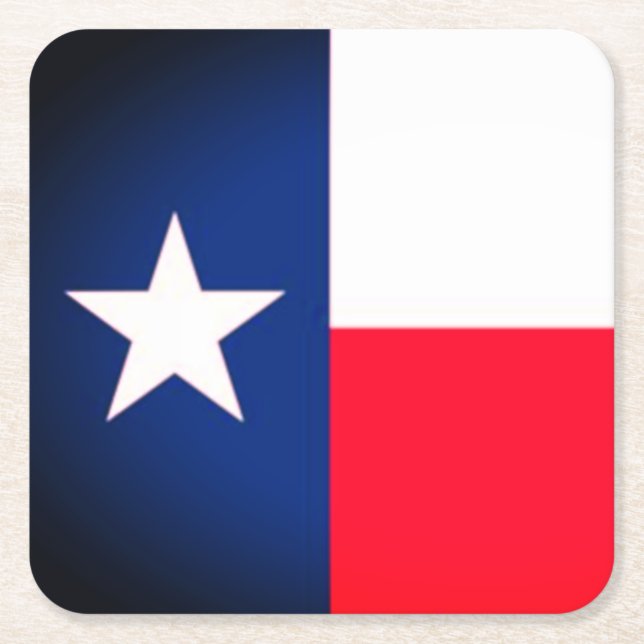 Posavasos Cuadrado De Papel Texas Coasters (Anverso)