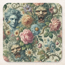 Posavasos Cuadrado De Papel The Cerulean Muse – Gothic Victorian