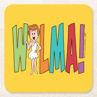 Posavasos Cuadrado De Papel The Flintstones | WILMA!