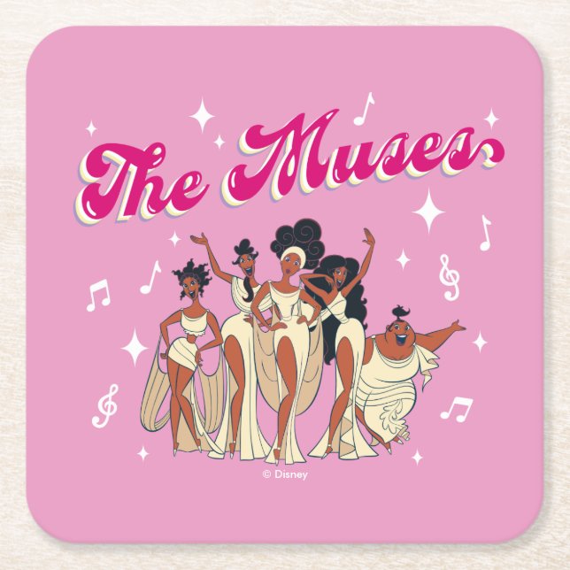 Posavasos Cuadrado De Papel The Muses Square Paper Coaster (Anverso)