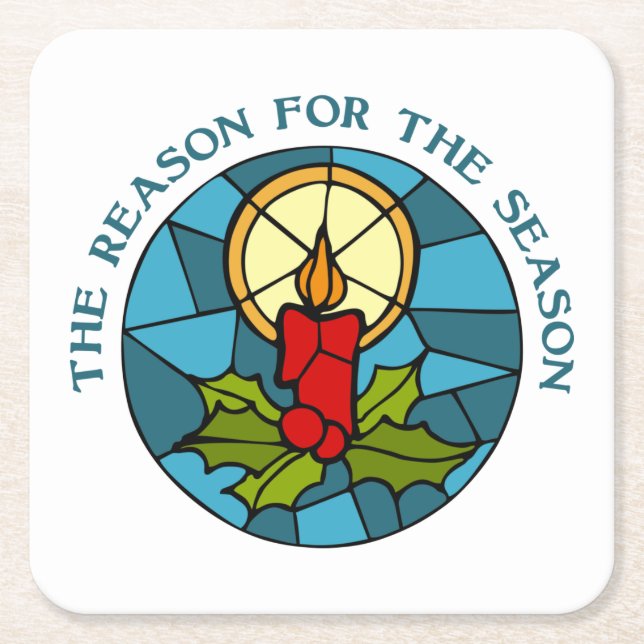 Posavasos Cuadrado De Papel The Reason for the Season 3 (Anverso)