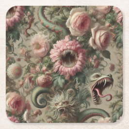 Posavasos Cuadrado De Papel The Voracious Verdants – Gothic Victorian