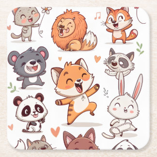 Posavasos Cuadrado De Papel Throw Pillow