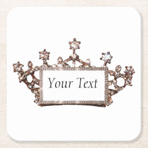 Posavasos Cuadrado De Papel “Tiara”