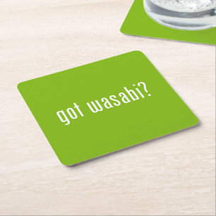 Posavasos Cuadrado De Papel ¿tiene wasabi?