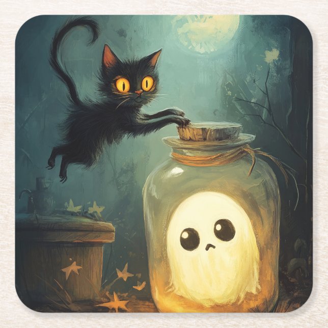 Posavasos Cuadrado De Papel Tienes (Anverso)