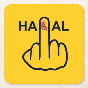 Posavasos Cuadrado De Papel Tirón Halal del práctico de costa
