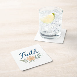 Posavasos Cuadrado De Papel Title: Hold Faith Close — Light Always Returns