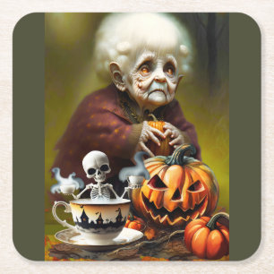 Posavasos Cuadrado De Papel Todos los tiempos del té de la boca