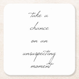 Posavasos Cuadrado De Papel Tomar Una Papelera De Papel