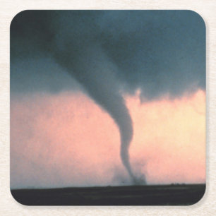 Posavasos Cuadrado De Papel Tornado