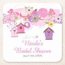 Torta nupcial de jaulas de pájaros florales rosado