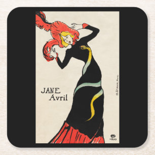 Posavasos Cuadrado De Papel Toulouse-Lautrec