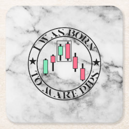 Posavasos Cuadrado De Papel Trade Design | Bearish pattern Marble | Pips