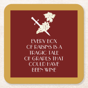 Posavasos Cuadrado De Papel Trágica historia