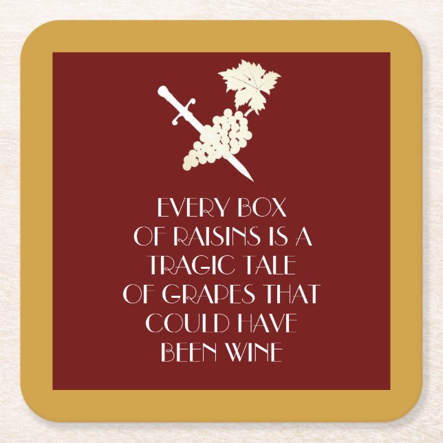 Posavasos Cuadrado De Papel Trágica historia (Anverso)