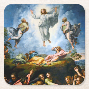 Posavasos Cuadrado De Papel Transfiguración, Rafael
