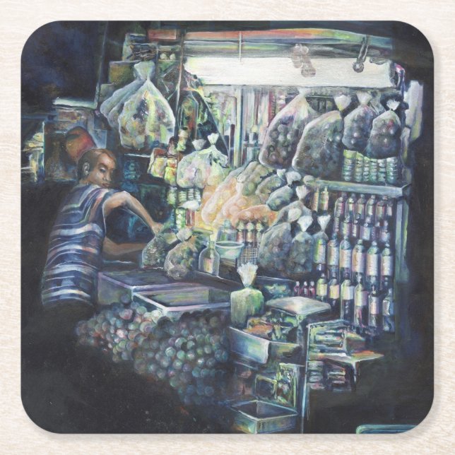 Posavasos Cuadrado De Papel Trasladado a la meta, Singapur (Anverso)